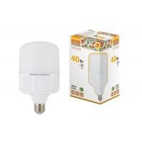 Лампа светодиод.T120 40W 230V E27 4000K Народная TDM, лампочка