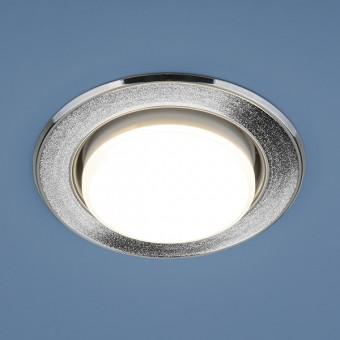 1072 GX53 (SL/CH) серебряный блеск/хром встраиваемый светильник