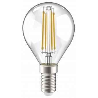 Лампа светодиод. G45 LED 7W 230V E14 4000К филамент шар прозр. 360гр IEK, лампочка