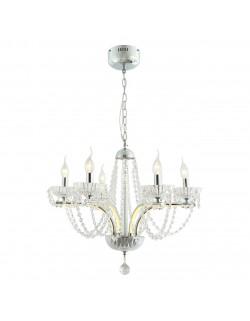 2424-6P, люстра подвесная, D600xH500/1500, 6xE14x40W, excluded + 6xLEDx3W, 1120LM, 3000K, included