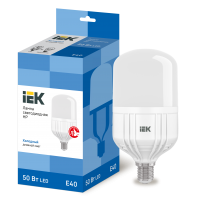 Лампа светодиод.HP LED 50W 230V E40 6500К IEK, лампочка