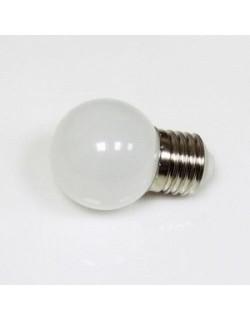 Лампа  LED 1W Е27 d45 мм мультиколор (7цветов), лампочка