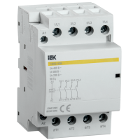 Контактор модульный КМ40-40М AC/DC 4НО 4р 40А 230В ИЭК