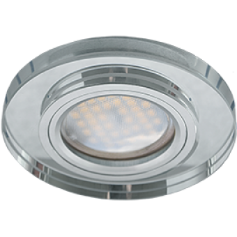 Светильник MR16 DL1650 GU5.3 Экола Glass круг хром/хром 25*95 (FC1650EFF)