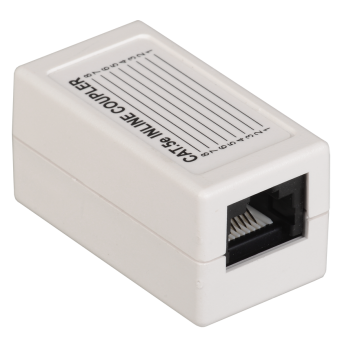 ITK Проходной адаптер кат.5Е UTP,тип RJ45-RJ45,белый