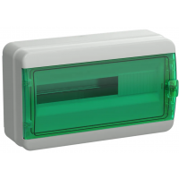 Корпус КМПн-18 IP65  245*408*153 модульный пласт. зелен.прозр.дверь TEKFOR