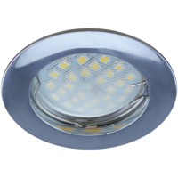 Светильник MR16 DL100 Экола GU5.3 встр. литой хром 24*75 (FC1601EFF)