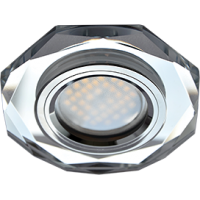 Светильник MR16 DL1652 GU5.3 Экола 25*90 Glass стекло 8-угольник прямые грани хром/хром (FC1652EFF) Светильник MR16 DL1652 GU5.3 Экола 25*90 Glass стекло 8-угольник прямые грани хром/хром (FC1652EFF)