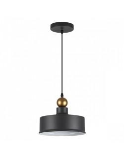 4088/1 PENDANT ODL19 309 темн.серый/золотой Подвес Е27 1*40W 220V BOLLI