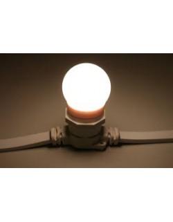 Лампа  LED 2W Е27 d45 мм теплый белый, лампочка