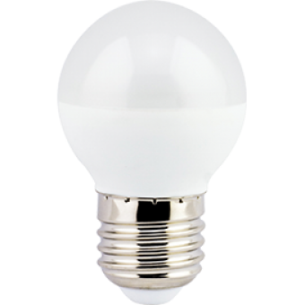 Лампа светодиод.globe G45 LED 5,4W 220V E27 4000К 82*45 шар(K7QV54ELC) Premium, лампочка