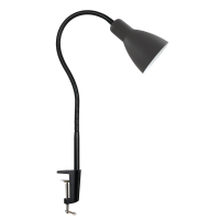 НТ-701 (В черный (пес.), настольный светильник на струбцине, ARTSTYLE, металлический, Е27, 60Вт )