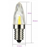 Лампа светодиод. LED 4W 230V E14 3000К свеча хрусталь Dimmable, лампочка