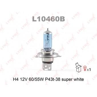 Лампа H4 60/55W 12V P43T SUPER WHITE (аналог 64193CB) LYNXauto, лампочка