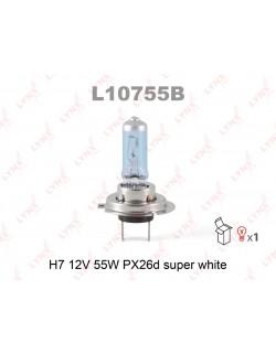 Лампа H7 55W 12V PX26D SUPER WHITE (аналог 64210CB) LYNXauto, лампочка