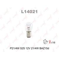Лампа P21/4W 12V BAZ15D (аналог 7225) LYNXauto, лампочка