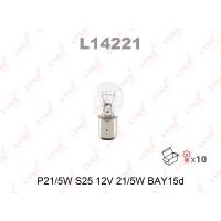 Лампа P21/5W 12V BAY15D (аналог 7528) LYNXauto, лампочка