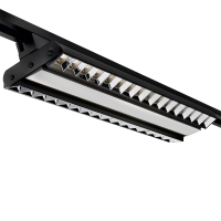 Светильник PTR 2296R 96W 4000K 120/60гр BL трековый черный, LED