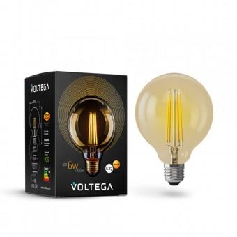 Лампа светодиод. G95 LED 6W 220V E27 2800К шар филамент. Loft (7084), лампочка