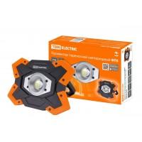 Фонарь-прожектор ФП5 переносной,LED, 15W (Аккум) USB, ТДМ