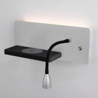 MRL LED 1112 светильник настенный светодиодный Kofro R серебро/ черный MRL LED 1112 светильник настенный светодиодный Kofro R серебро/ черный