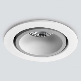 15267/LED/  Светильник встраиваемый 7W 4200K WH/SL белый/серебро