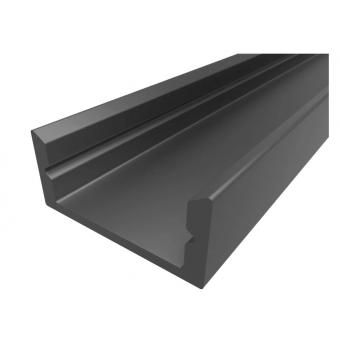 Профиль LC 0716 накладной (2м) анодированный черный