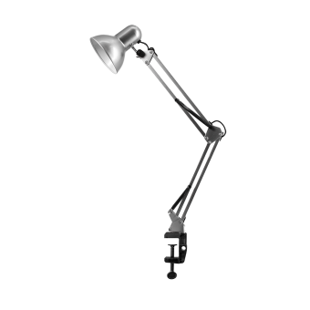МТ2012 (Серебро, настольный светильник на струбцине, 60Вт, Е27)