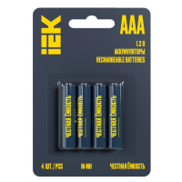 Аккумулятор GREEN Ni-MH AAA (R03) 1100мАч,1.2V ИЭК (4шт/блистер)