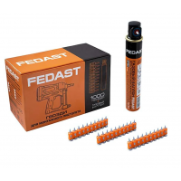 Газ.баллон+гвозди FEDAST для монтаж.пистолета 3,0х19 (1000шт)
