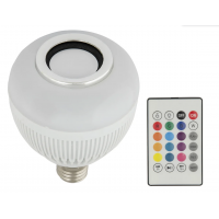 Светильник LED Диско ULI-Q340 8W/RGB/E27 с динамиком и Bluetooth, 220В (бел) Volpe Светильник LED Диско ULI-Q340 8W/RGB/E27 с динамиком и Bluetooth, 220В (бел) Volpe