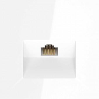 Розетка RJ45 6кат (бел.глянц) S70 VOLTUM