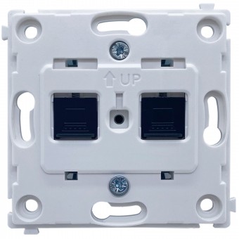Механизм роз. RJ45 х 2, кат.6  серия DA, Donel R98