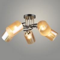 Люстра N5992/5 COFFEE+FGD кофе/золото 5x40W E27 d580 h240, QH23