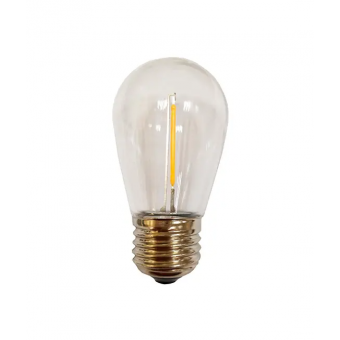 Лампа  LED ESL 45F Е27 d45мм 2W теплый белый филамент (для гирл.BELT Light)