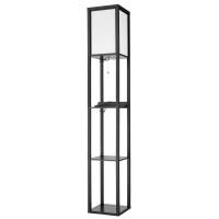8093/1F COMFI LN26 460 черный/белый, дерево/текстиль Торшер E27 1*60W 220V PRACTIC