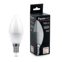 Лампа светодиод.свеча С37 LED 9W 230V E14 6400К 790lm, LB-1309, лампочка