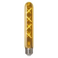 Лампа светодиод. LED 4W 220V E27 2250К 360гр филамент золото цилиндр 32*135 (Led-l32a-4w/golden/Е27), лампочка