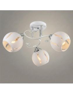 Люстра 11290-8/3 белый/хром (Плафон 32856) НПБ 01-3х60-213 Е27 3x60W Е27, 1005405522 Люстра 11290-8/3 белый/хром (Плафон 32856) НПБ 01-3х60-213 Е27 3x60W Е27, 1005405522
