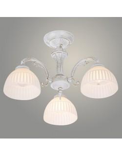 Люстра 74431/3 WH+GD белый/золото 3x40W E27 d490 h300