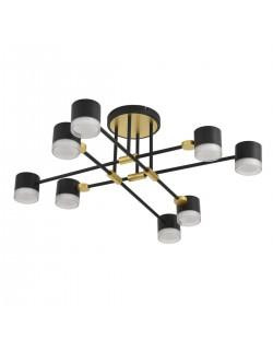 8307/8C COMFI LN26 237 золотой/черный, металл Светильник потолочный GX53 LED 8*7W 220V LENIANA 8307/8C COMFI LN26 237 золотой/черный, металл Светильник потолочный GX53 LED 8*7W 220V LENIANA