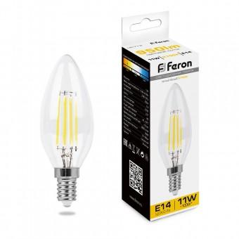 Лампа светодиод. С35 LED 11W 230V E14 2700К 950lm, LB-713 270гр филамент свеча, лампочка Лампа светодиод. С35 LED 11W 230V E14 2700К 950lm, LB-713 270гр филамент свеча, лампочка