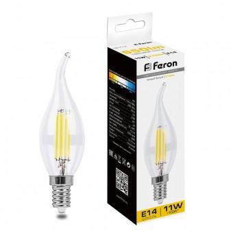 Лампа светодиод.LED С35T свеча на ветру 11W 230V E14 2700K 950lm, LB-714 270гр филамент, лампочка Лампа светодиод.LED С35T свеча на ветру 11W 230V E14 2700K 950lm, LB-714 270гр филамент, лампочка