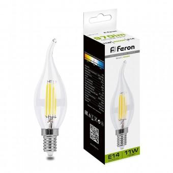 Лампа светодиод.LED С35T свеча на ветру 11W 230V E14 4000K 970lm, LB-714 270гр филамент, лампочка Лампа светодиод.LED С35T свеча на ветру 11W 230V E14 4000K 970lm, LB-714 270гр филамент, лампочка