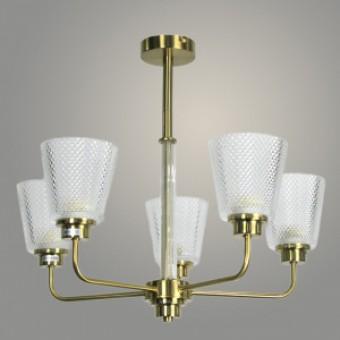Люстра 443/5 GAB латунь 5х40W E27 d570 h480, SHGN23