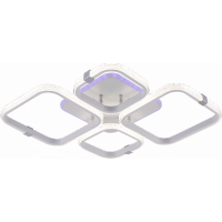 Люстра DK06355C/4 PR WT+CR белый/хром 100W+8W LED RGB 3000K-6000K d680 ПДУ(ИК) диммер, HN24