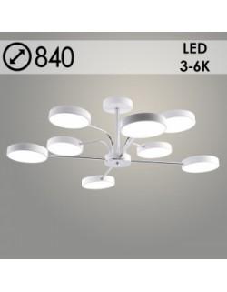 Люстра XI3243/8 WT+CR белый/хром 144W LED 3000-6000K d840 h260, HN23 Люстра XI3243/8 WT+CR белый/хром 144W LED 3000-6000K d840 h260, HN23