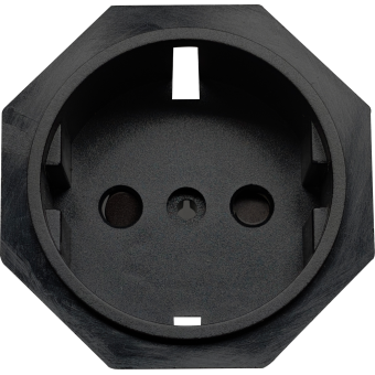 ЛП розетки Schuko с/з (черный)  серия DT, Donel N96 Collect