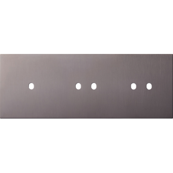 Рамка 3-п на 1+2+2 тумб.  Вороненая сталь (тип C/D)  серия DT, Donel N96 Collect