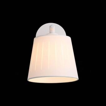 SL375.501.01 Бра белый, Светлое дерево/белый E27 1*40W